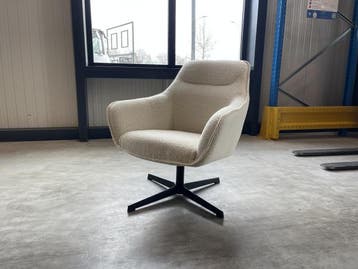 Veiling - Fauteuil Elka (set van 2) - Boucle - Stof - wit -, Nieuw