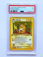 Pokémon - 1 Graded card - Raichu #14 Première édition, Foil,