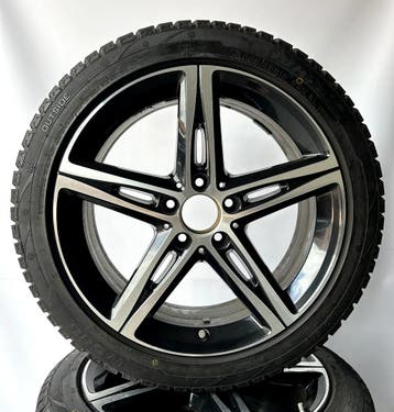 Mercedes A / B-Klasse CLA | 18 inch Velgen + Winterbanden, Auto-onderdelen, Banden en Velgen, 18 inch, Gebruikt, Verzenden, Banden en Velgen