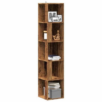vidaXL Hoekkast 33x33x165 cm bewerkt hout oud houtkleurig, Huis en Inrichting, Kasten | Overige, Verzenden, Nieuw