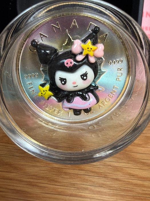 Canada. 5 Dollars 2025 Hello Kitty - Kuromi Insert 1 oz, Postzegels en Munten, Munten | Europa | Niet-Euromunten