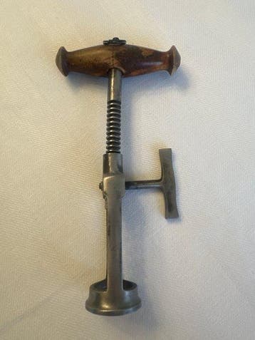 Bouchon de bouteille - Bois, Fer - tire-bouchon mécanique