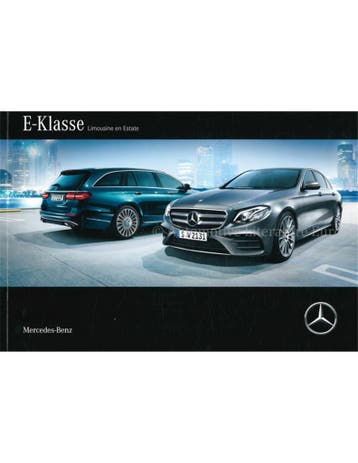 2017 MERCEDES BENZ E-KLASSE SEDAN | ESTATE BROCHURE, Nieuw