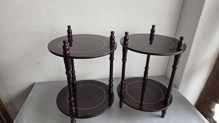 Bijzettafel (2) - Hout, Antiek en Kunst, Curiosa en Brocante