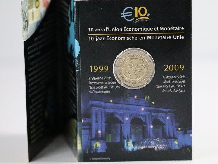 België, Vaticaan. 2 Euro 2009/2019 10 Ans UEM +, Timbres & Monnaies, Monnaies | Europe | Monnaies non-euro
