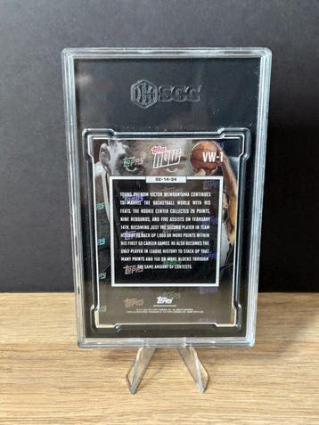 2023/24 Topps Topps Now Victor Wembanyama VW-1 Carte Rookie,, Collections
