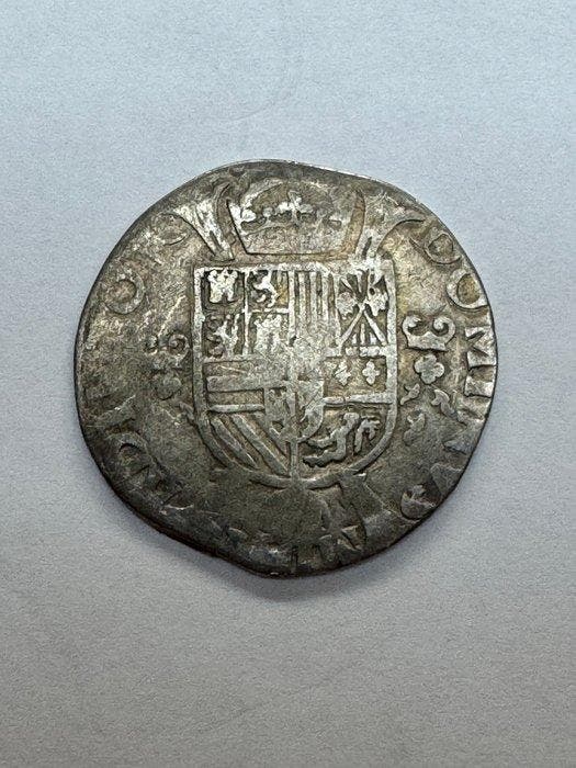 Nederland, Dordrecht 1/5 Filipsdaalder 1562 - 1564 (Zonder, Postzegels en Munten, Munten | Nederland