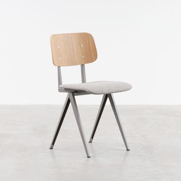 Galvanitas S16 stoel - Heruitgaves van een oude schoolstoel, Nieuw, Hout, Industrieel, design, schoolstoel, stalen,  schoolchair