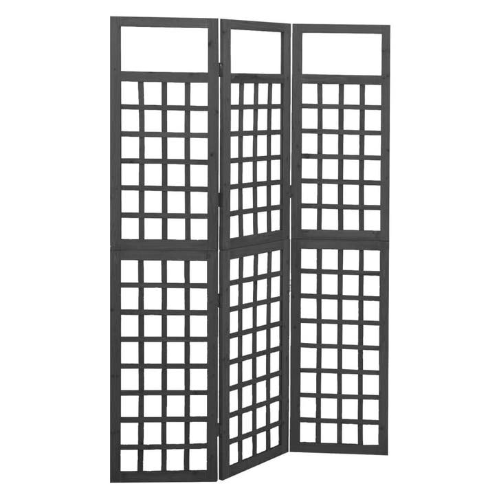 vidaXL Kamerscherm/trellis met 3 panelen 121x180 cm, Maison & Meubles, Accessoires pour la Maison | Autre, Envoi