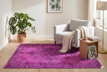 Roze vintage - Vloerkleed - 215 cm - 115 cm - met, Huis en Inrichting, Stoffering | Tapijten en Vloerkleden, Nieuw