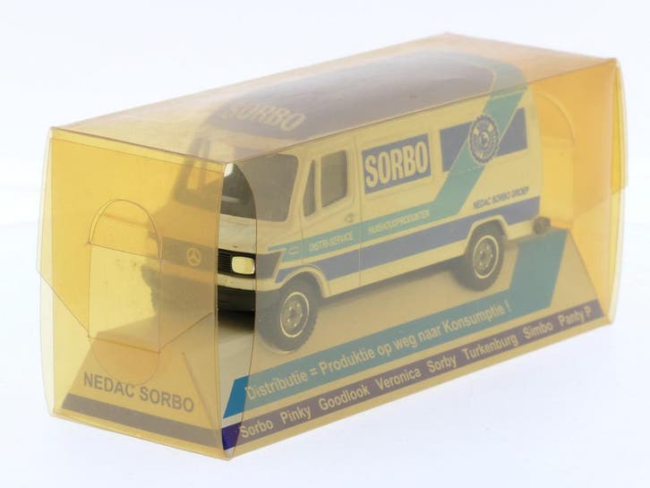 Schaal 1:50 Solido No. 2131 0990 Mercedes-Benz 407D Sobr..., Hobby en Vrije tijd, Modelauto's | 1:50, Gebruikt, Ophalen of Verzenden