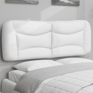vidaXL Hoofdbordkussen Hvar 140 cm kunstleer wit, Huis en Inrichting, Slaapkamer | Bedden, Verzenden, Nieuw