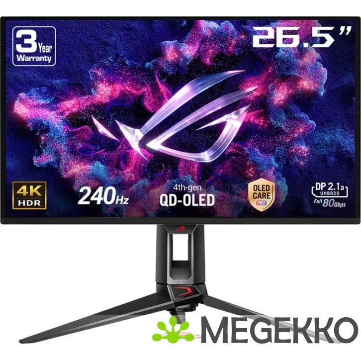 ASUS ROG Swift PG27UCDM 27  4K Ultra HD 240Hz QD-OLED Gaming, Computers en Software, Overige Computers en Software, Nieuw, Verzenden