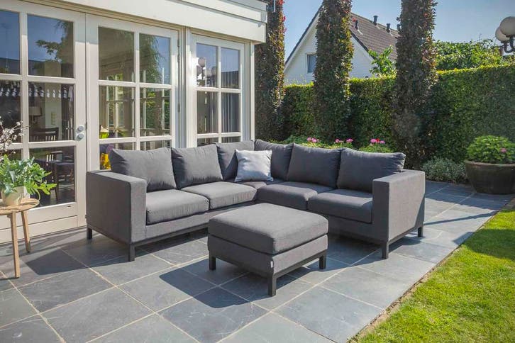 Flow. Loungeset Square B sooty |   Sunbrella | SALE, Tuin en Terras, Tuinsets en Loungesets