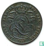 België 5 centimes 1857, Postzegels en Munten, Munten | België, Verzenden, Losse munt