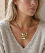 Lapponia - Björn Weckström - Bronze flammé - Collier avec