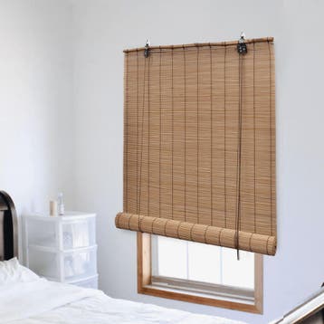vidaXL Rolgordijn 150x160 cm bamboe bruin, Verzenden, Nieuw