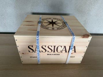 2022 Tenuta San Guido, Sassicaia - Bolgheri DOC - 6 Flessen, Verzamelen, Nieuw