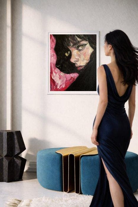 Anna Dart - Cats Eyes, Antiek en Kunst, Kunst | Designobjecten