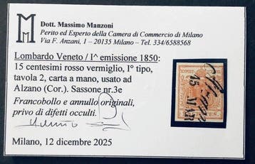 Anciens États italiens - Lombardie-Vénétie 1850/1858 -