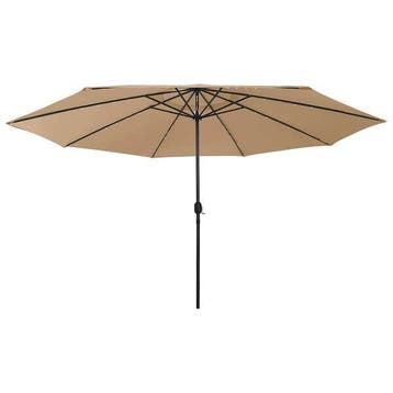 Parasol LED 400cm Taupe - Retour controle - 56% de remise, Verzenden