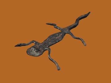 Fétiche fer noir. Gecko. - Lobi - Burkina Faso (Sans prix de, Antiek en Kunst, Kunst | Niet-Westerse kunst
