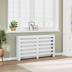 vidaXL Radiatorombouw 149x20x82 cm bewerkt hout wit, Verzenden