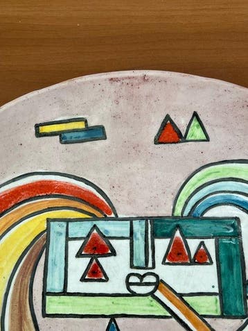 Ibrahim KODRA (1918-2006) - Plat - Céramique