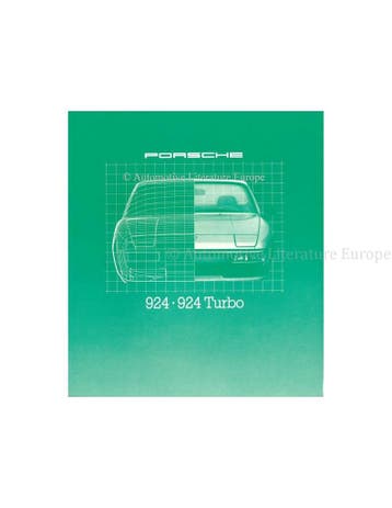 1980 PORSCHE 924 TURBO BROCHURE FRANS