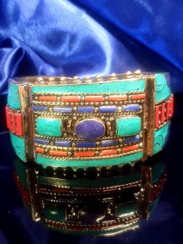 Rode koraal, lapis lazuli, turkoois, traditionele, Verzamelen