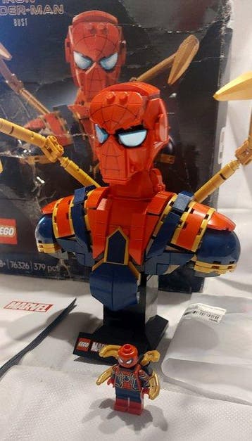 Lego Set - 76326 - Marvel - Busto Iron Spider-Man, Nieuw