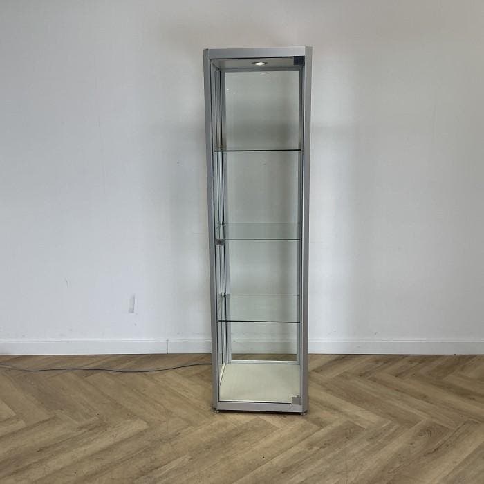 vitrinekast vierkant 3 legborden (hxbxd) 182x50x50 cm,, Maison & Meubles, Armoires | Autre