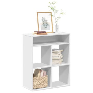 vidaXL Boekenkast 66x31x80 cm bewerkt hout wit, Verzenden, Nieuw