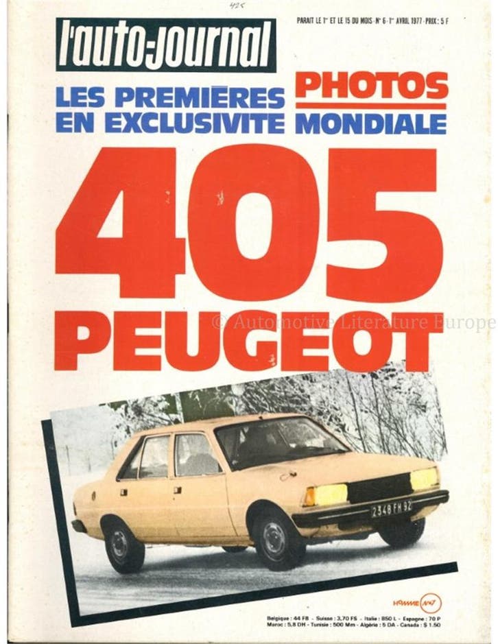 1977 LAUTO-JOURNAL MAGAZINE 06 FRANS, Livres, Autos | Brochures & Magazines
