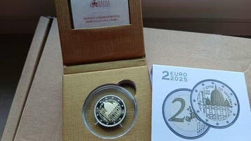 Vaticaan. 2 Euro 2025 Michelangelo Proof (Zonder