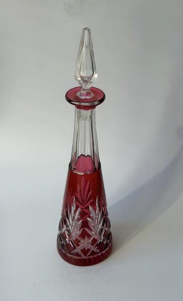 Baccarat - Carafe - cristal overlay rouge - Cristal