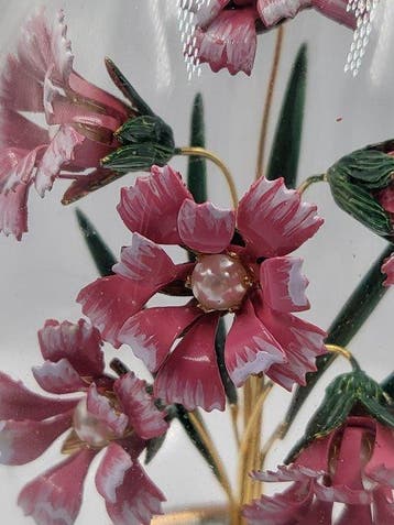 Œuf Fabergé - Maison Fabergé – Œuf en cristal Bouquet aux, Antiquités & Art