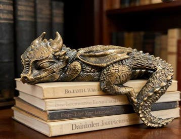 Sleeping Dragon Statue - Durable Resin Figurine Suitable for