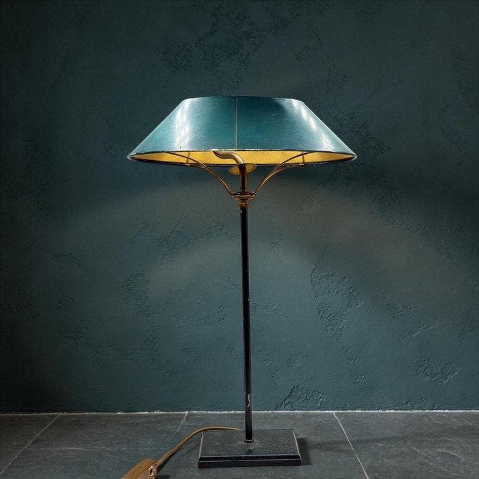 Tafellamp - Messing, Hout, Antiquités & Art, Art | Objets design