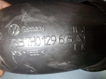 Inlaatbuis volkswagen transporter t5 ZSB 7H0 129 615 VAK 37E, Auto-onderdelen, Ophalen of Verzenden, Gebruikt, Volkswagen