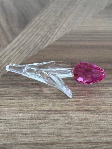 Swarovski - Beeldje - Tulipán Rosa - Edición Especial SCS, Antiquités & Art