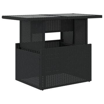Poly Rattan Tafel | Retour Deal | Sla nu toe (tuintafel), Tuin en Terras, Verzenden, Gebruikt, Rechthoekig, Wicker