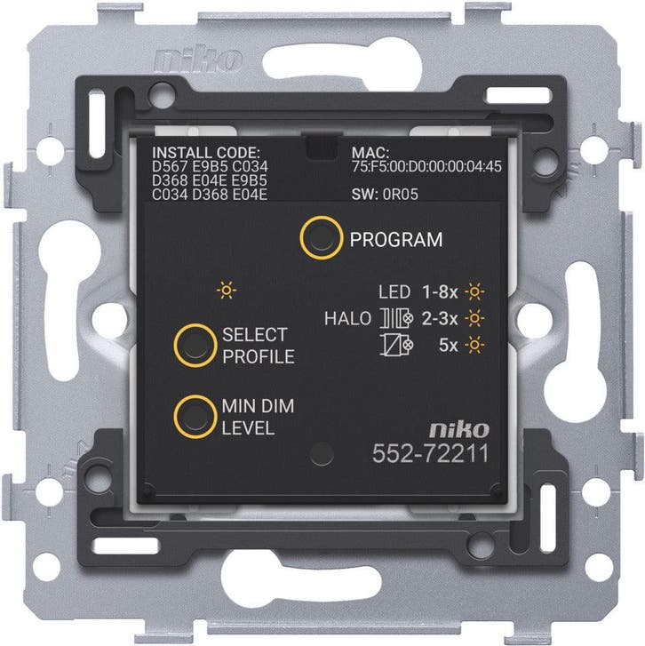 Niko Slimme Zigbee Dimmer Schakelaar 3-200W Twee-Draad -, Bricolage & Construction, Électricité & Câbles, Envoi