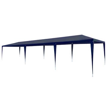 vidaXL Partytent 3x9 m PE blauw, Verzenden, Nieuw
