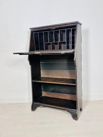 Bureau - Interbellum eiken kleine secretairekast - Hout, Antiek en Kunst