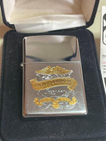 Zippo, Box Custodia in Velluto Blu e Documenti - Legendary