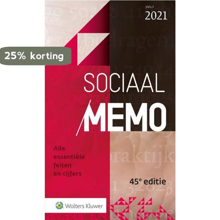 Sociaal Memo juli 2021 9789013162806, Boeken, Wetenschap, Zo goed als nieuw, Verzenden