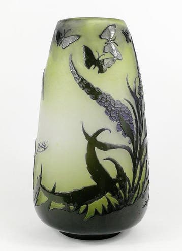 Emile Gallé - Emile Gallé - Vase - Vase avec Fleurs et