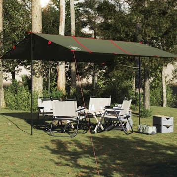 vidaXL Kampeerluifel waterdicht 451x420 cm olijfgroen, Verzenden, Nieuw