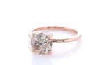 Bague - 14 carats Or rose - 1.50ct. tw. Diamant (Couleur, Bijoux, Sacs & Beauté